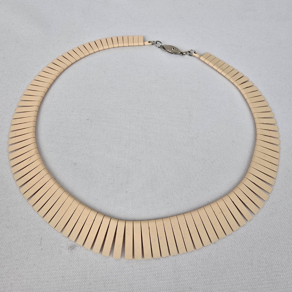 Vintage Pink Egyptian Collar Necklace
