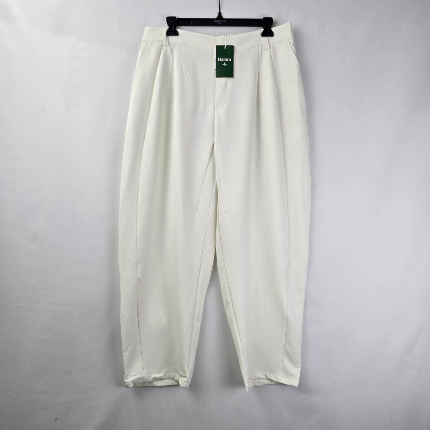 Halara Flex™ White Mid Rise Pocket Barrel Leg Work Pants Size L