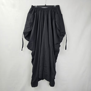 Black Ruched Detail Maxi Skirt Size M/L