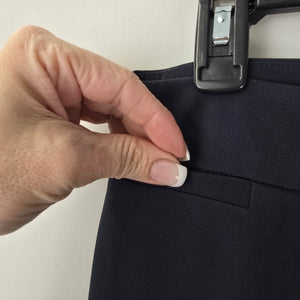 Le Chateau Navy Blue Trouser Straight Leg Dress Pants Size 8