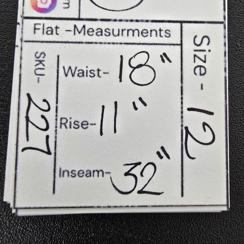 Cleo Black Pin Stripped Trouser Dresser Pants Size 12