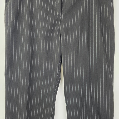 Cleo Black Pin Stripped Trouser Dresser Pants Size 12