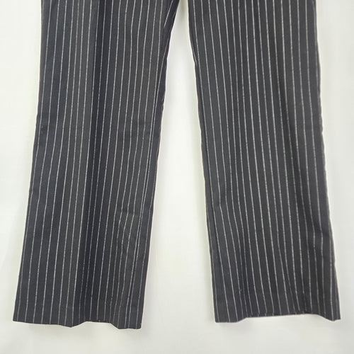 Cleo Black Pin Stripped Trouser Dresser Pants Size 12