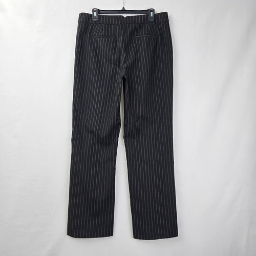 Cleo Black Pin Stripped Trouser Dresser Pants Size 12