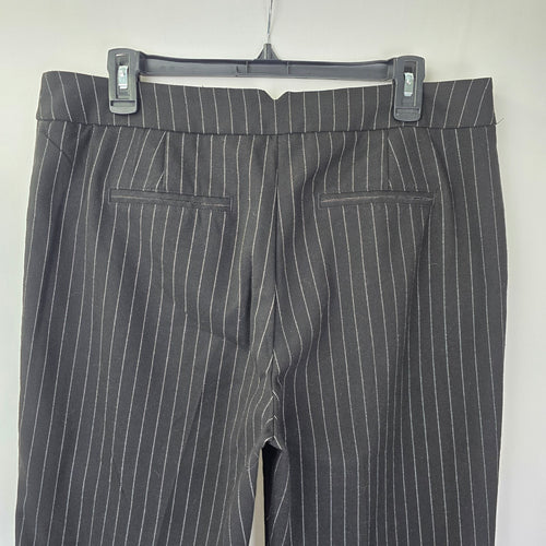 Cleo Black Pin Stripped Trouser Dresser Pants Size 12