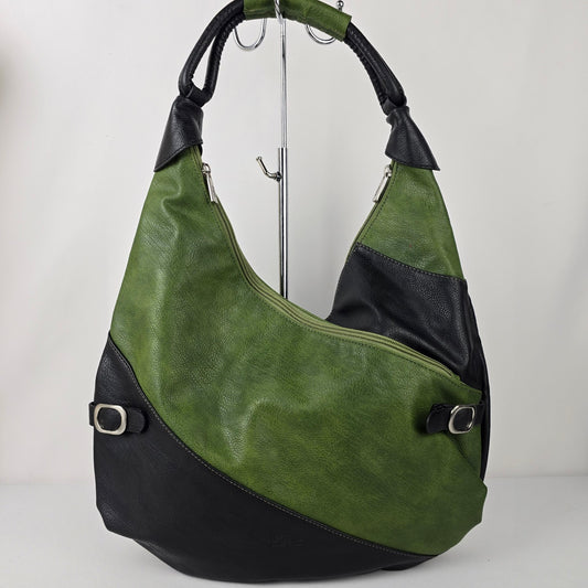 ADSA Green & Black Shoulder Purse