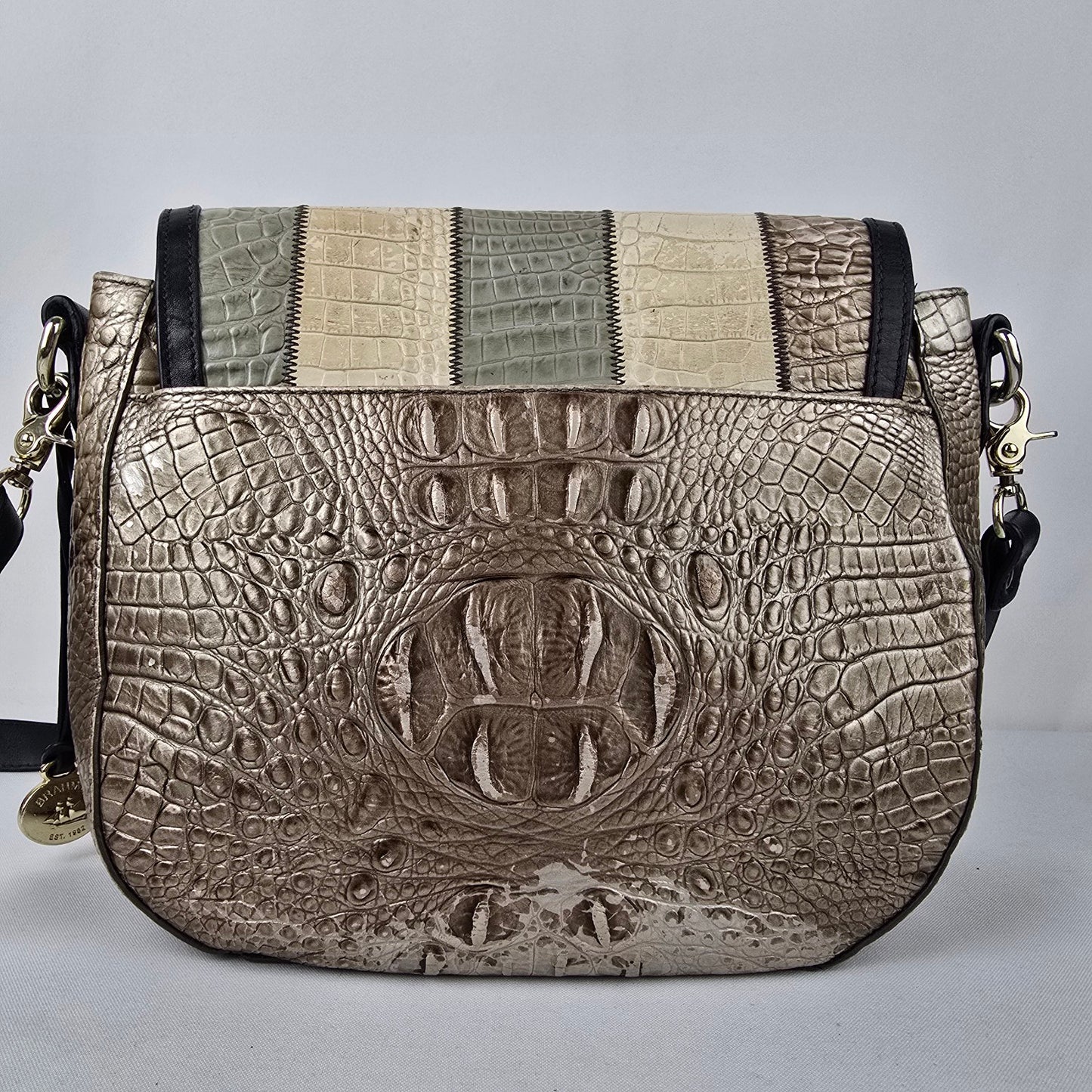 Brahmin Sonny Melbourne Patchwork Leather Crossbody Purse