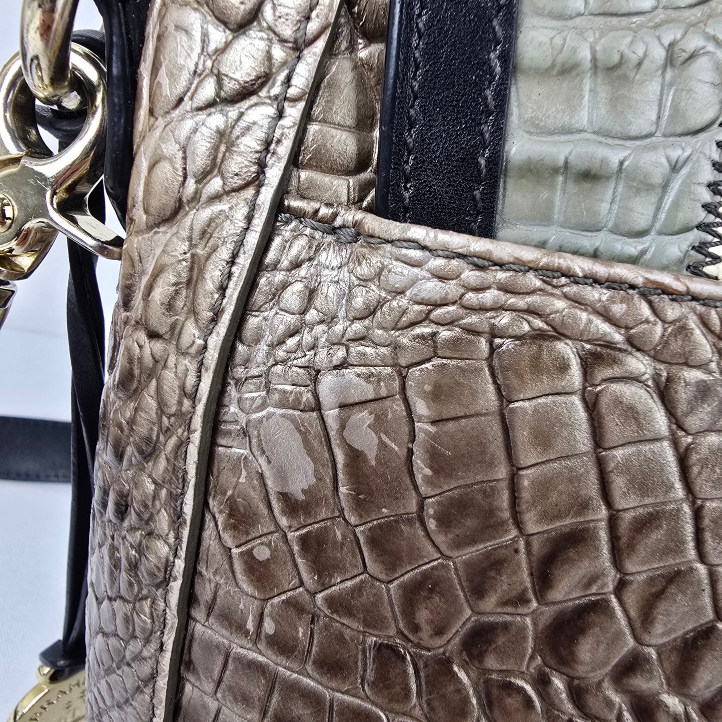 Brahmin Sonny Melbourne Patchwork Leather Crossbody Purse