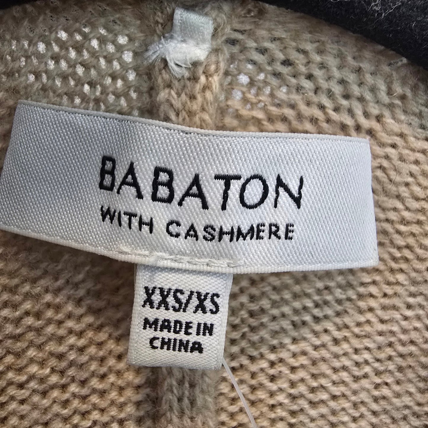 Aritzia Babaton Brown Oversized Knit Wool/ Cashmere Shawl Size XS