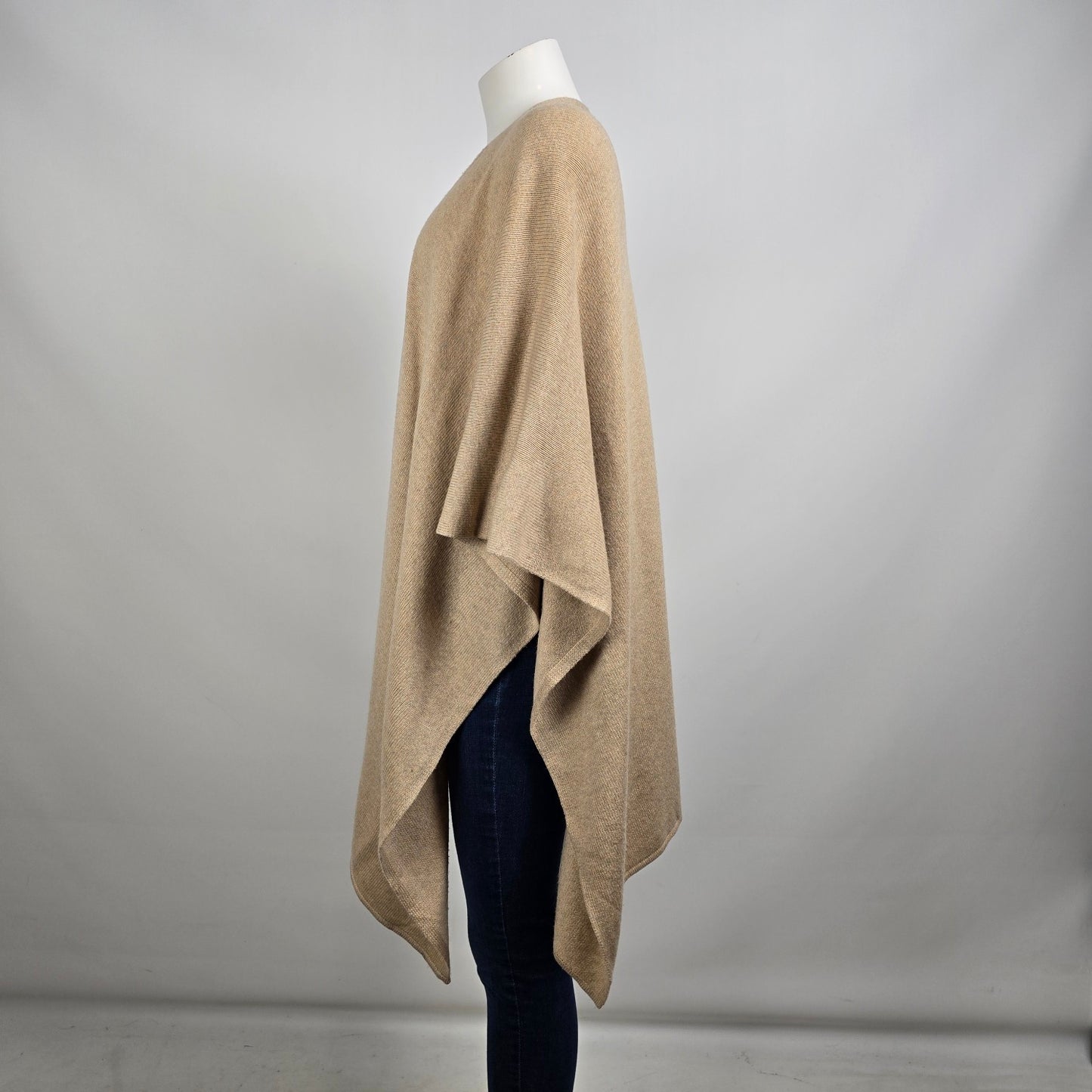 Aritzia Babaton Brown Oversized Knit Wool/ Cashmere Shawl Size XS