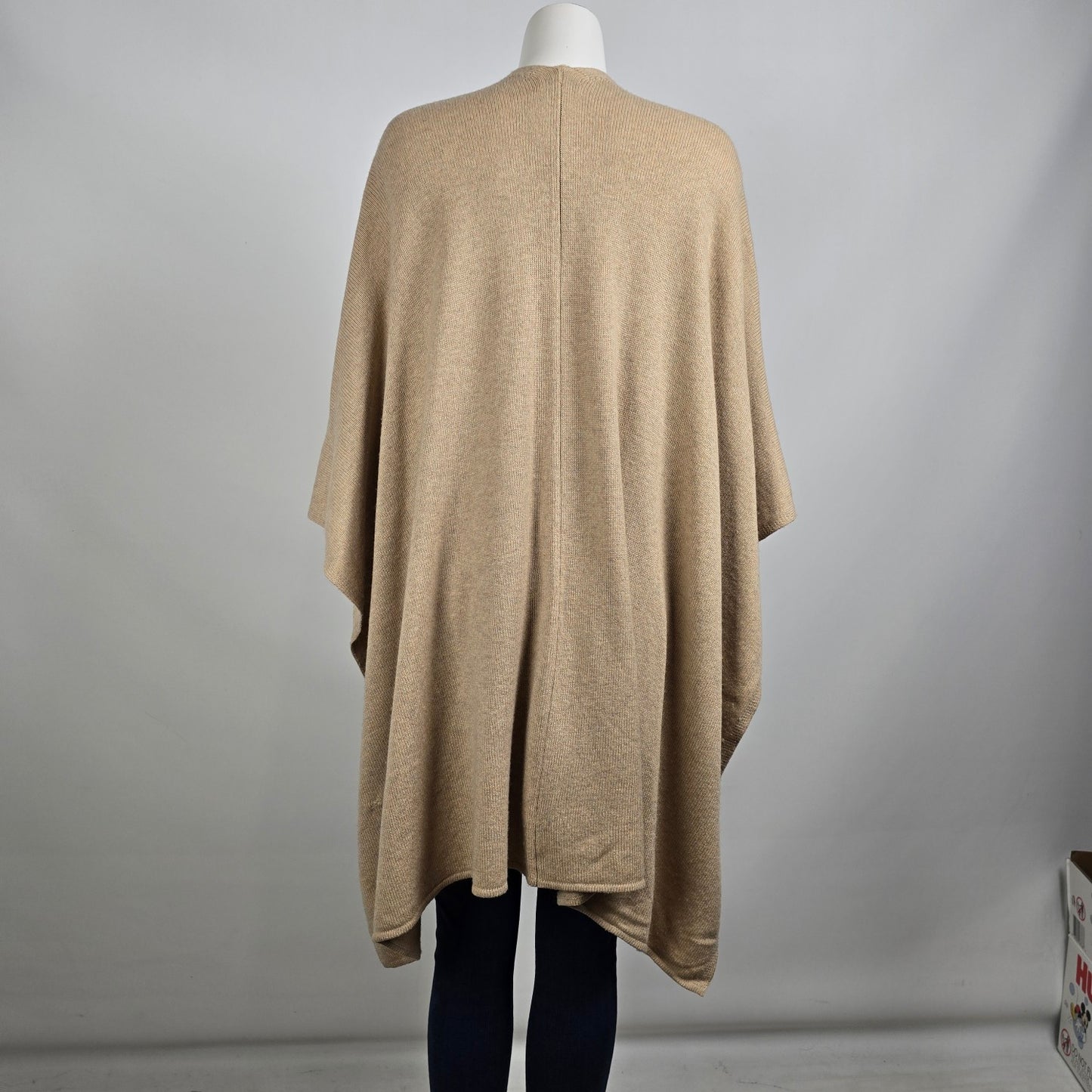Aritzia Babaton Brown Oversized Knit Wool/ Cashmere Shawl Size XS