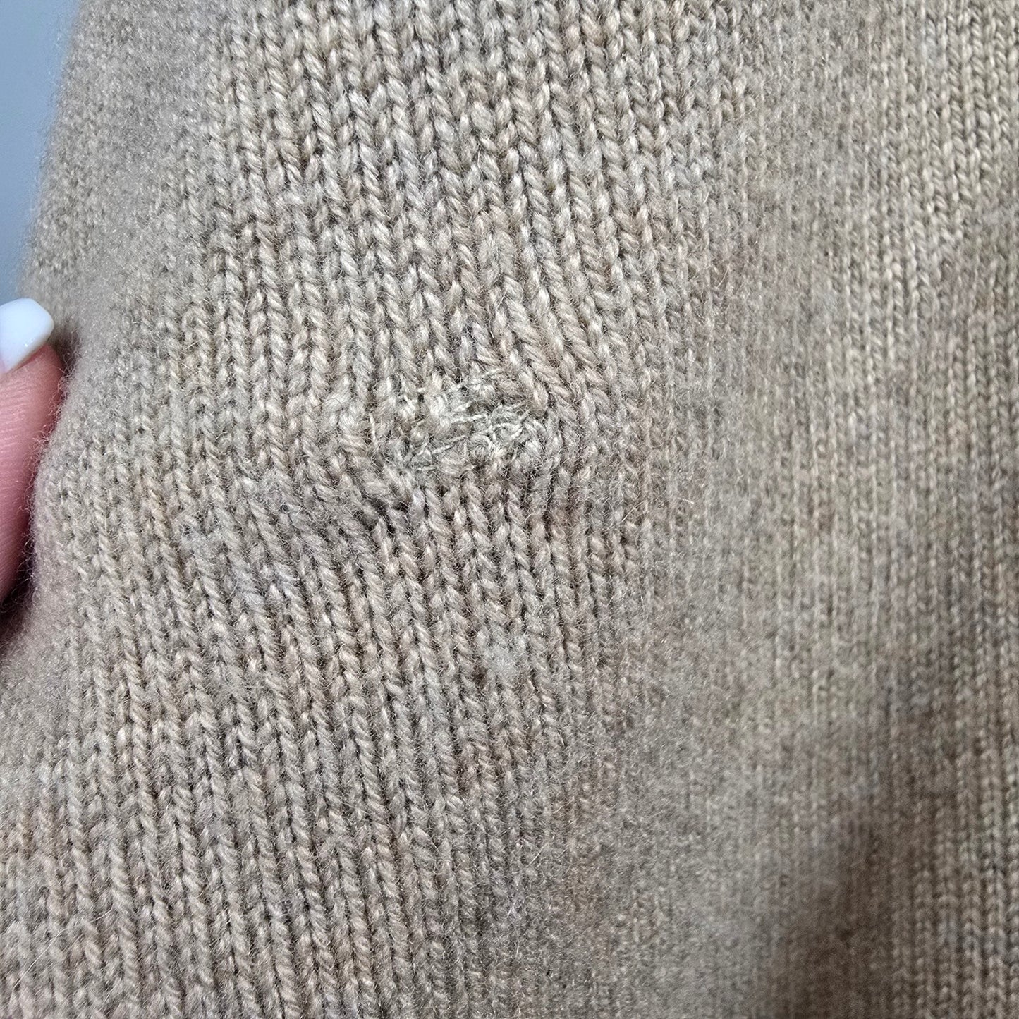 Aritzia Babaton Brown Oversized Knit Wool/ Cashmere Shawl Size XS