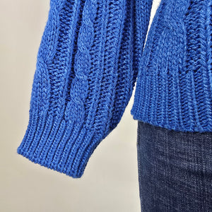 Vintage Color Code Blue Turtle Neck Sweater Size 7/8