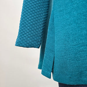 Bobs Vancouver Blue Knit Cowl Neck Sweater Size M