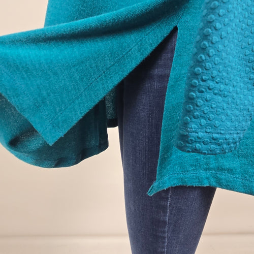 Bobs Vancouver Blue Knit Cowl Neck Sweater Size M