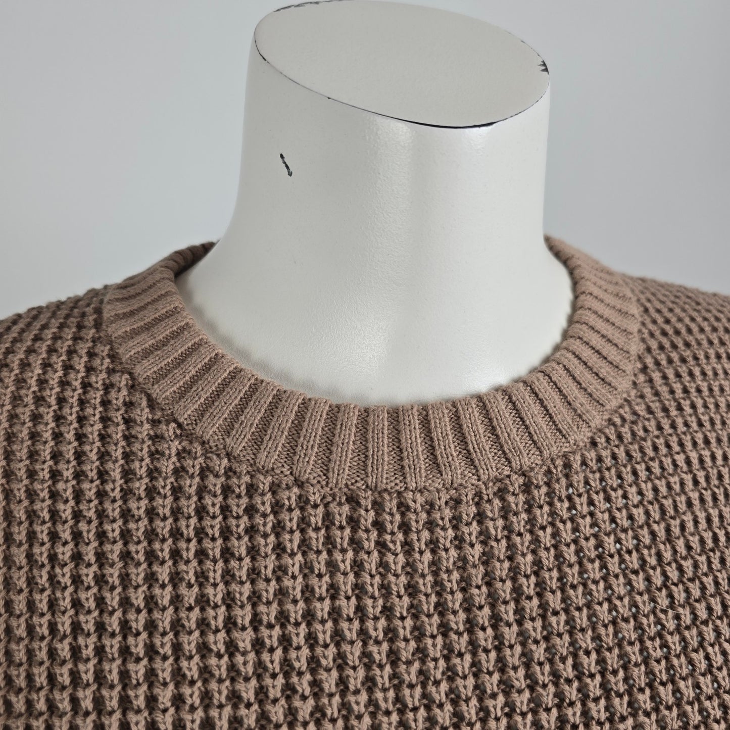 10 Tree Brown Organic Cotton Knit Sweater Size S