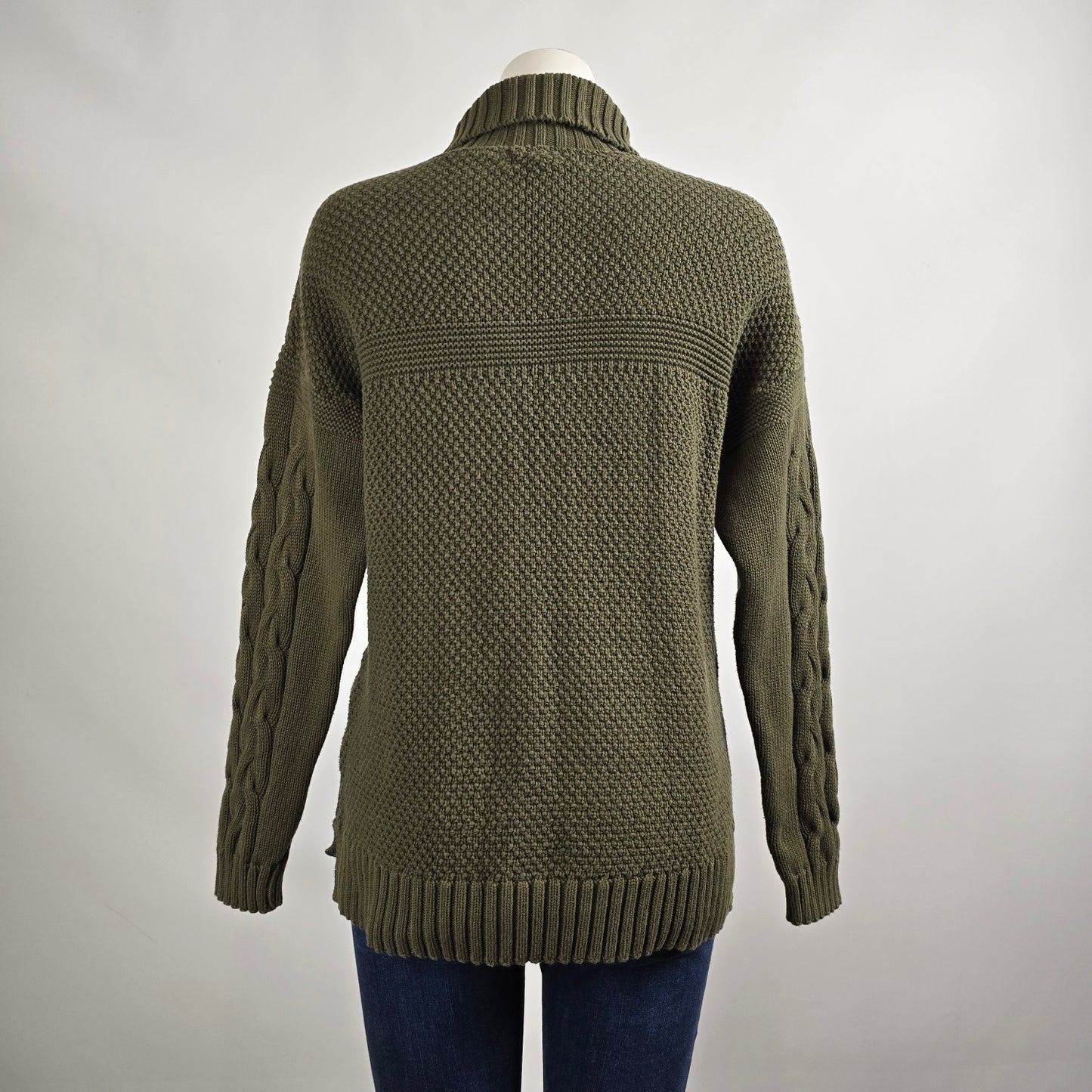 Cotton Country Brown Knit Cotton Sweater Size M