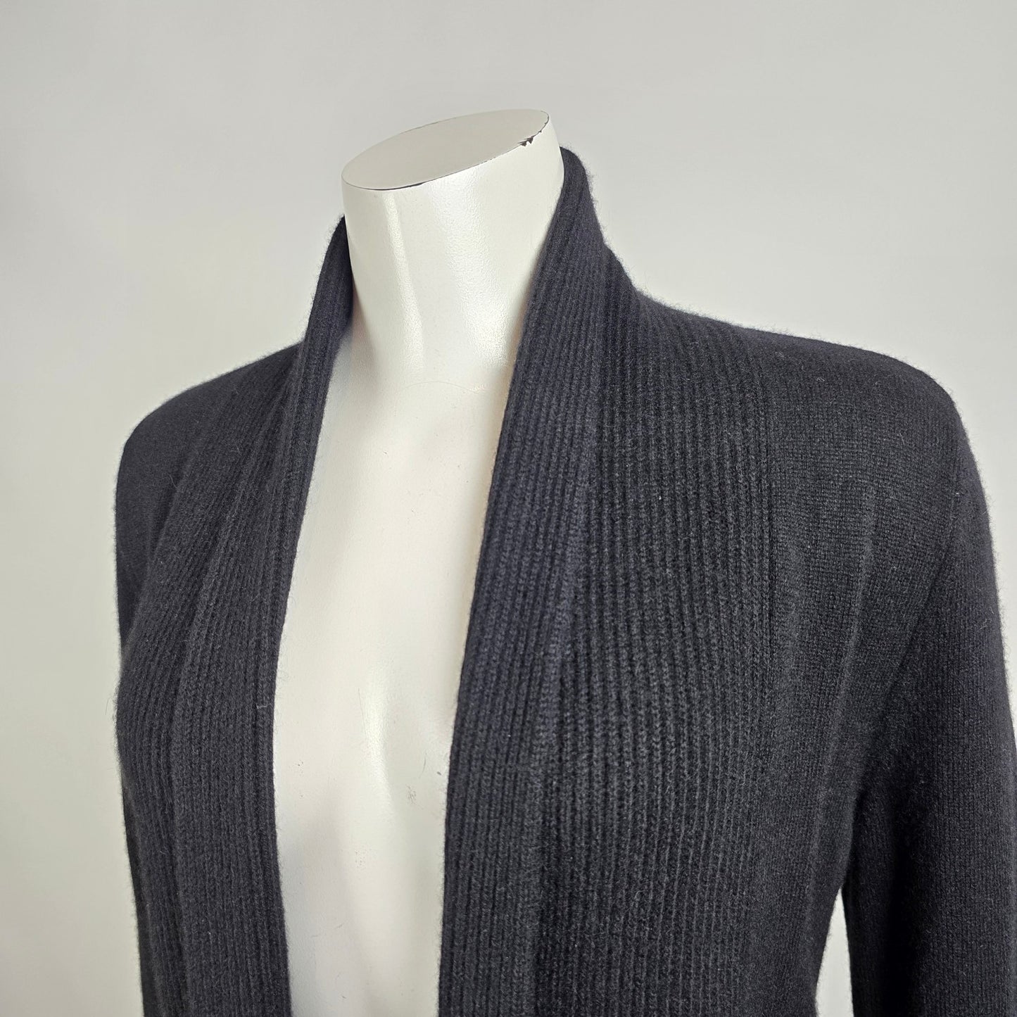 Lord & Taylor Black Knit Cashmere Cardigan Size XS