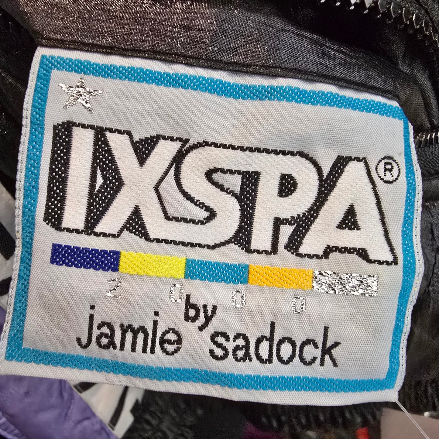 Vintage 90s IXSPA Black Reversible Bomber Jacket Size L