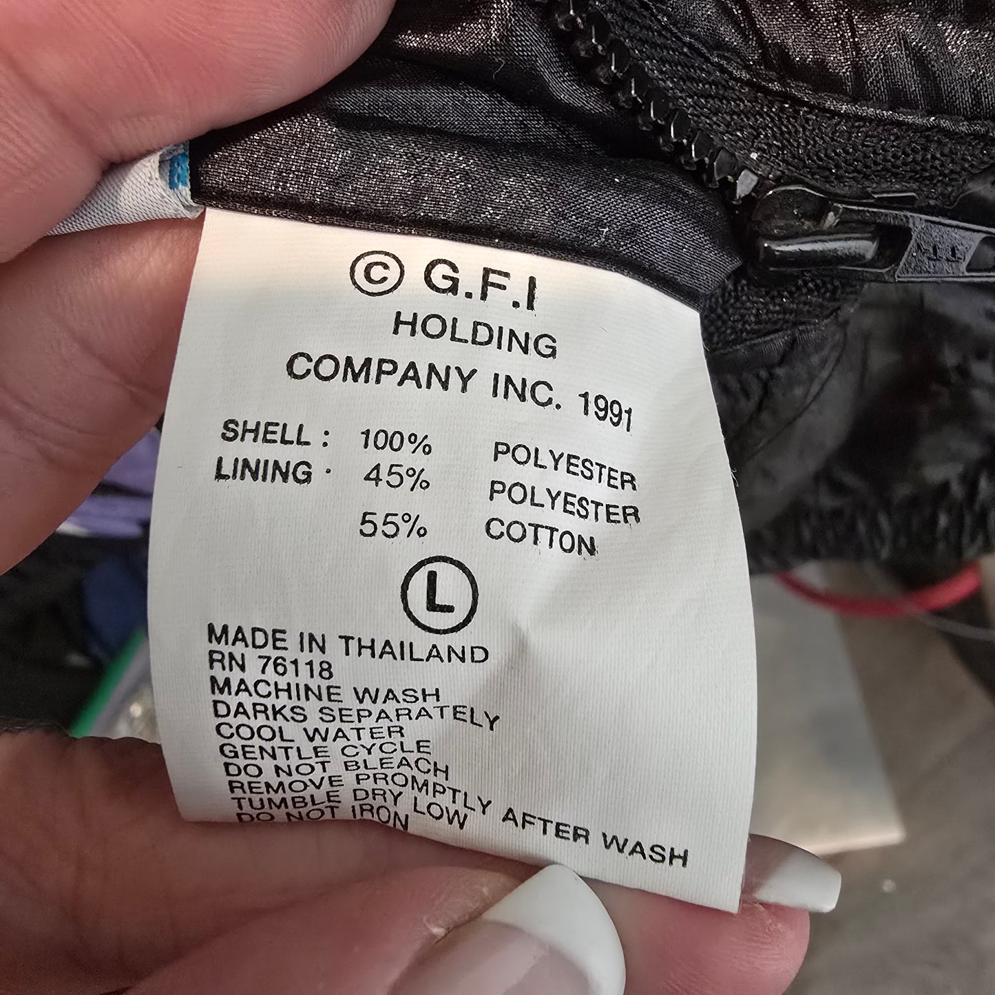 Vintage 90s IXSPA Black Reversible Bomber Jacket Size L