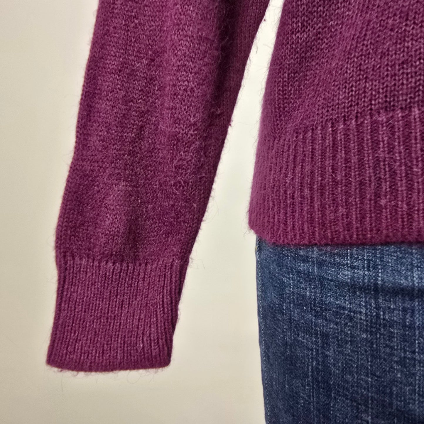 Vintage D'A'llairds Purple Knit Sweater Size M