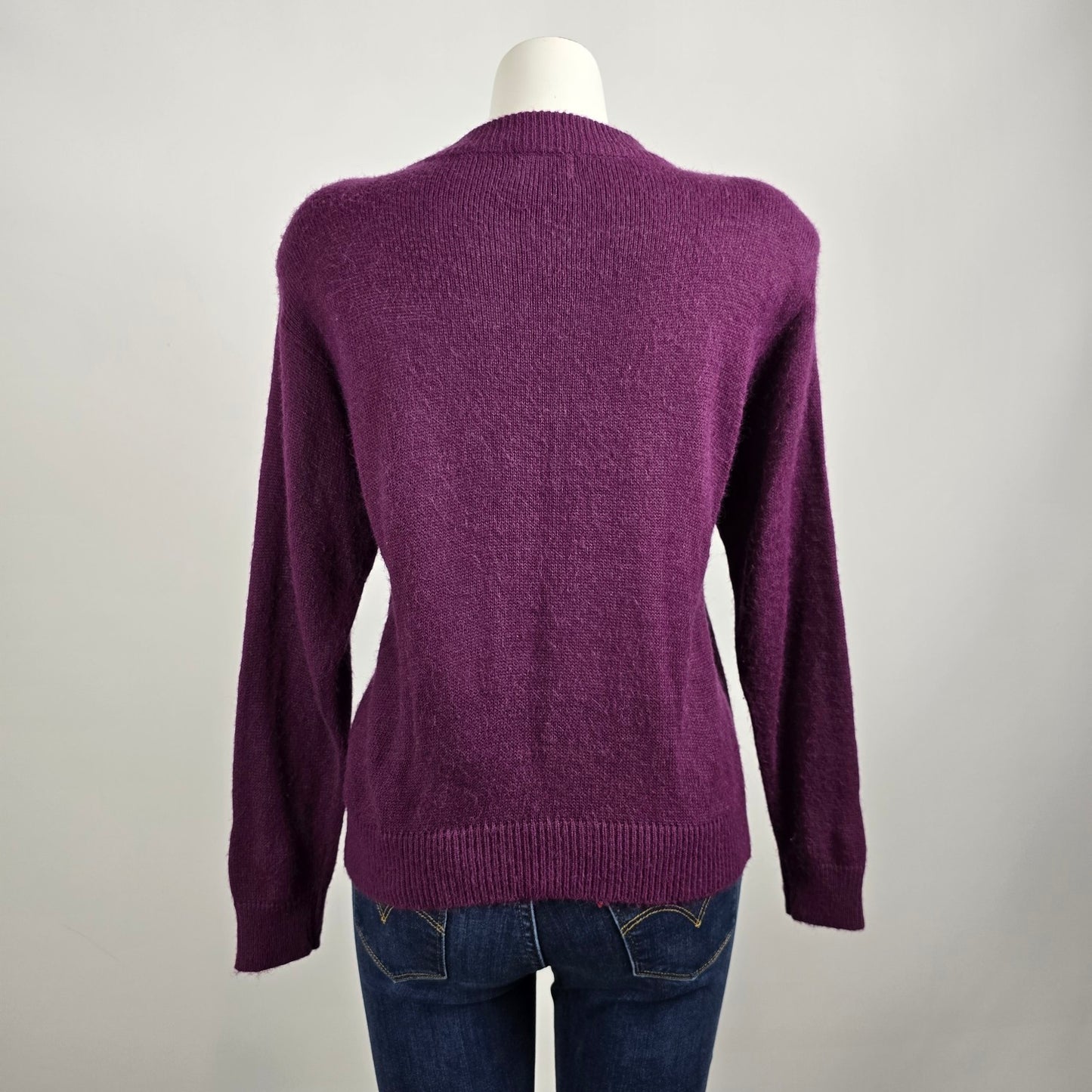 Vintage D'A'llairds Purple Knit Sweater Size M