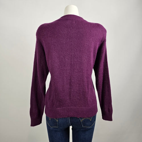 Vintage D'A'llairds Purple Knit Sweater Size M