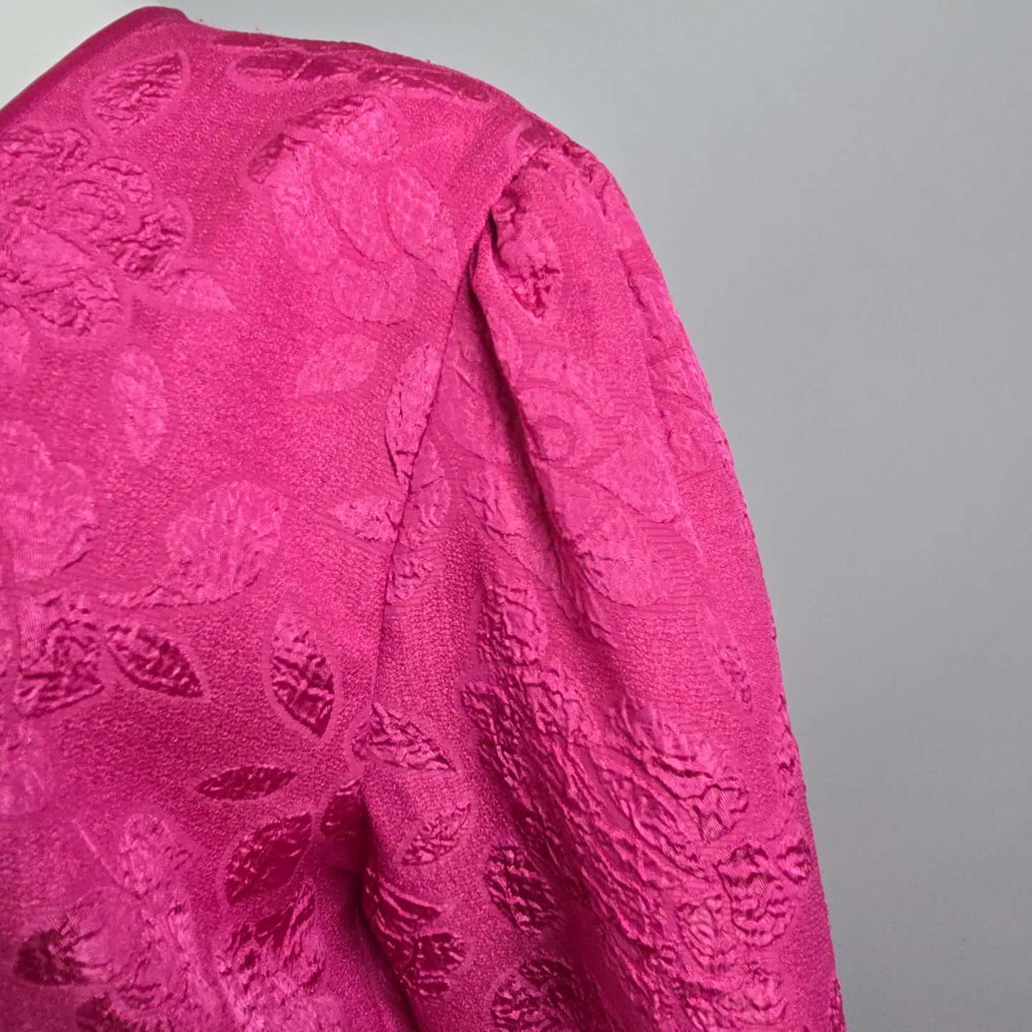 Vintage Nu Mode Pink Flower Detail Blazer Size 13