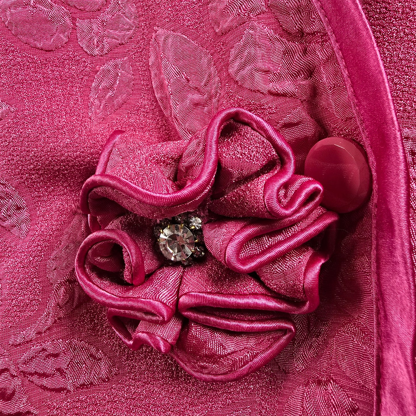 Vintage Nu Mode Pink Flower Detail Blazer Size 13