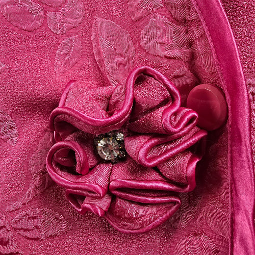 Vintage Nu Mode Pink Flower Detail Blazer Size 13
