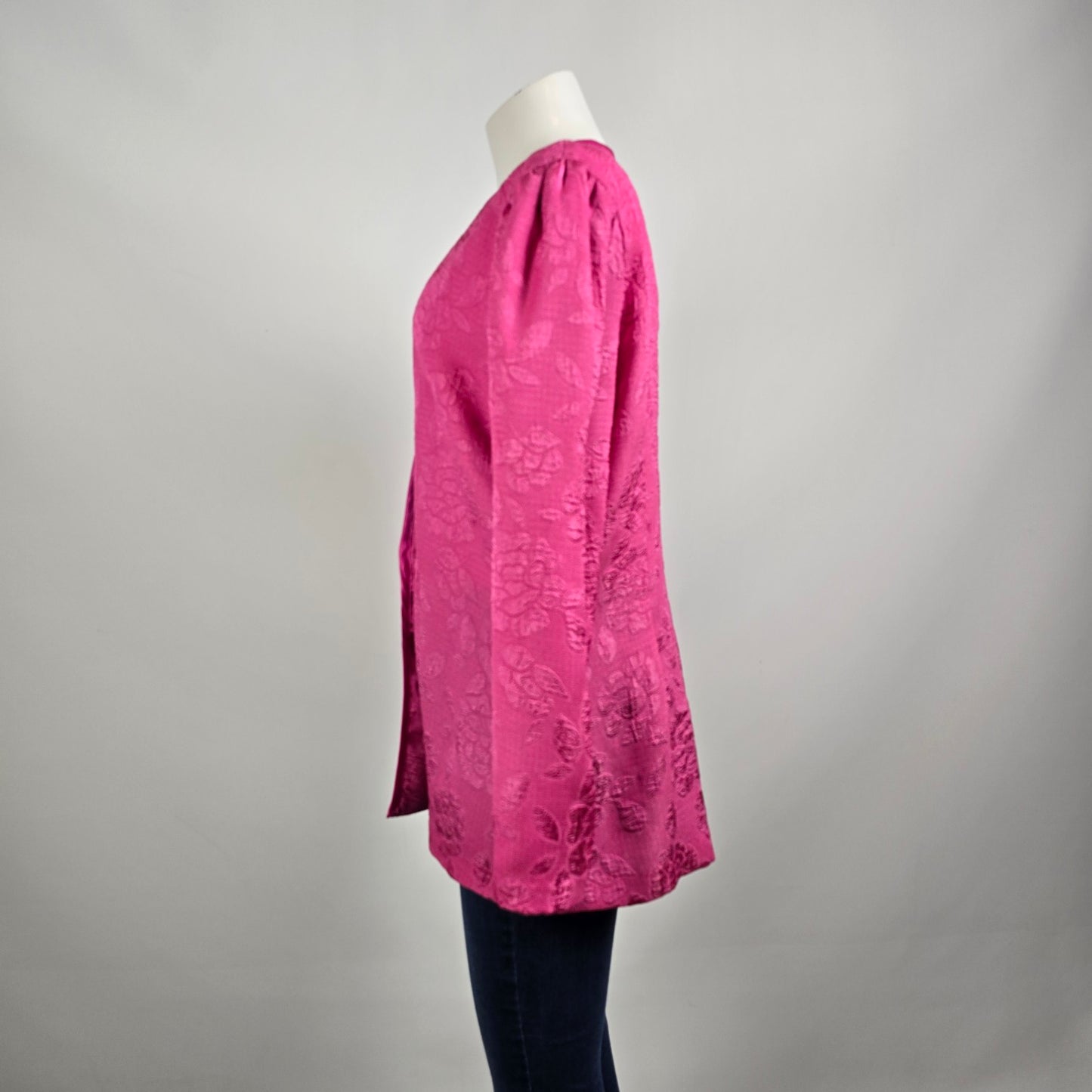 Vintage Nu Mode Pink Flower Detail Blazer Size 13