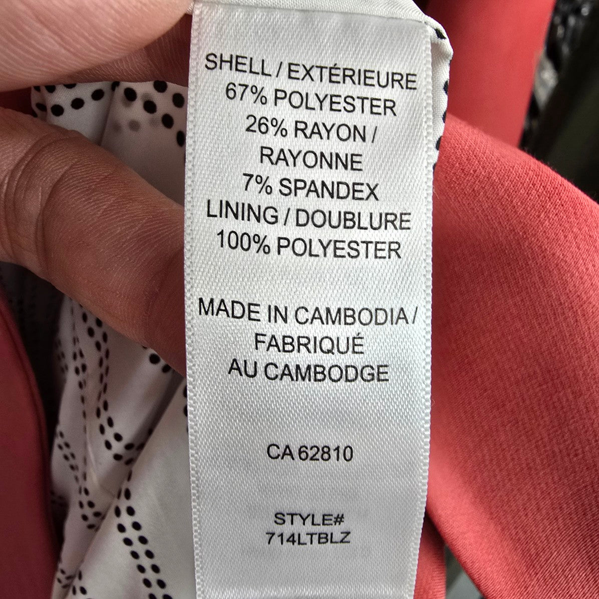 Ricki's Coral Button Up Blazer Size S