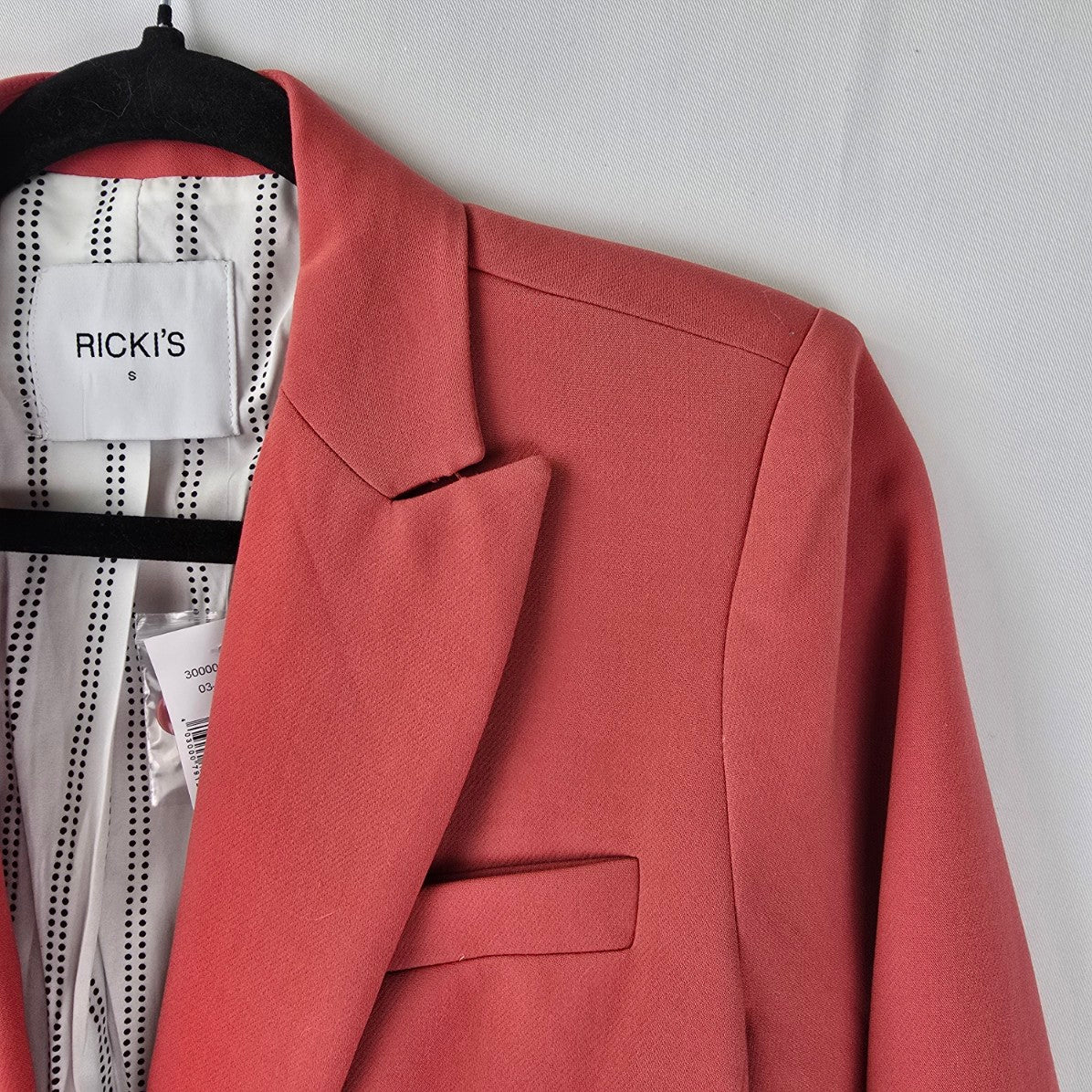 Ricki's Coral Button Up Blazer Size S