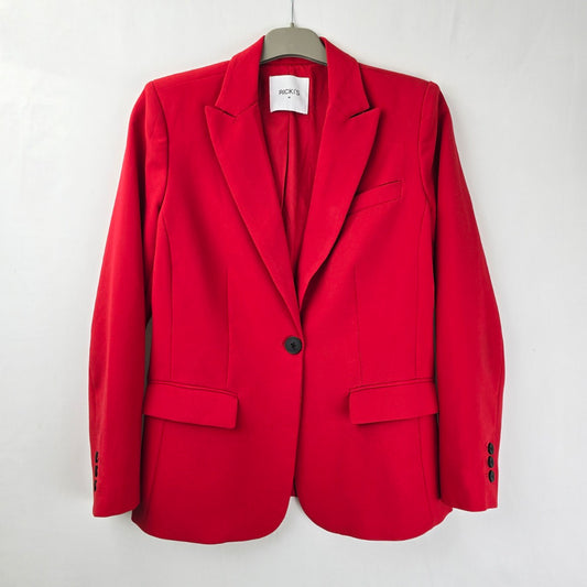 Ricki's Red One Button Blazer Size M
