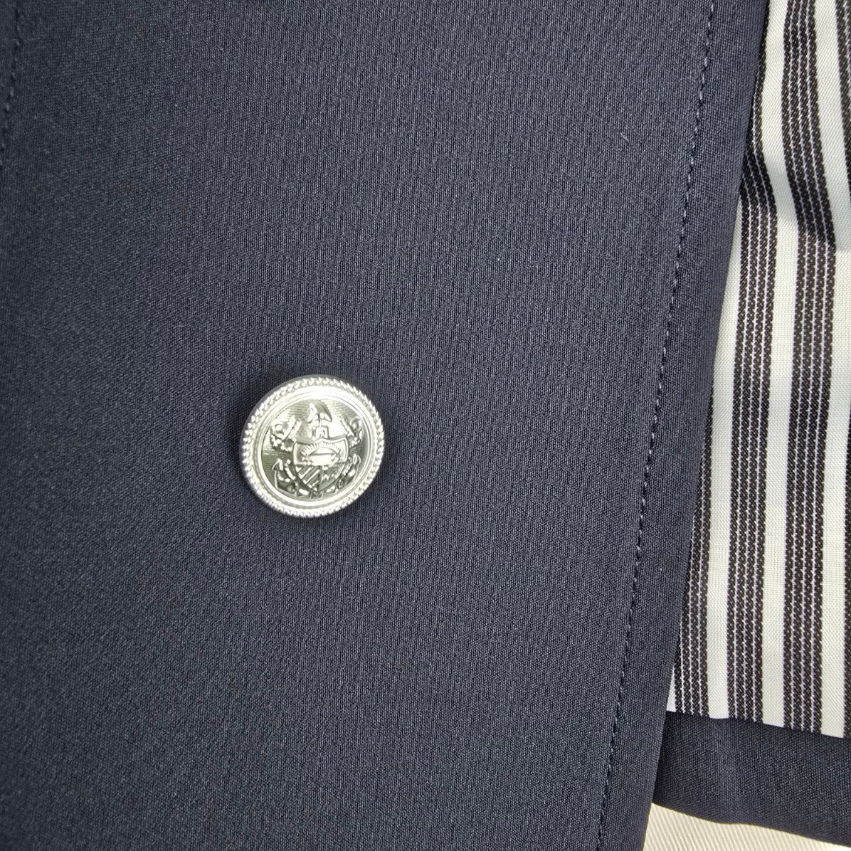 Cleo Navy Blue Military Inspired Blazer Size S