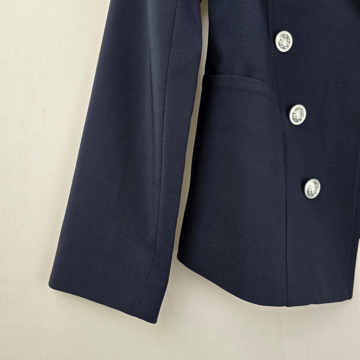 Cleo Navy Blue Military Inspired Blazer Size S