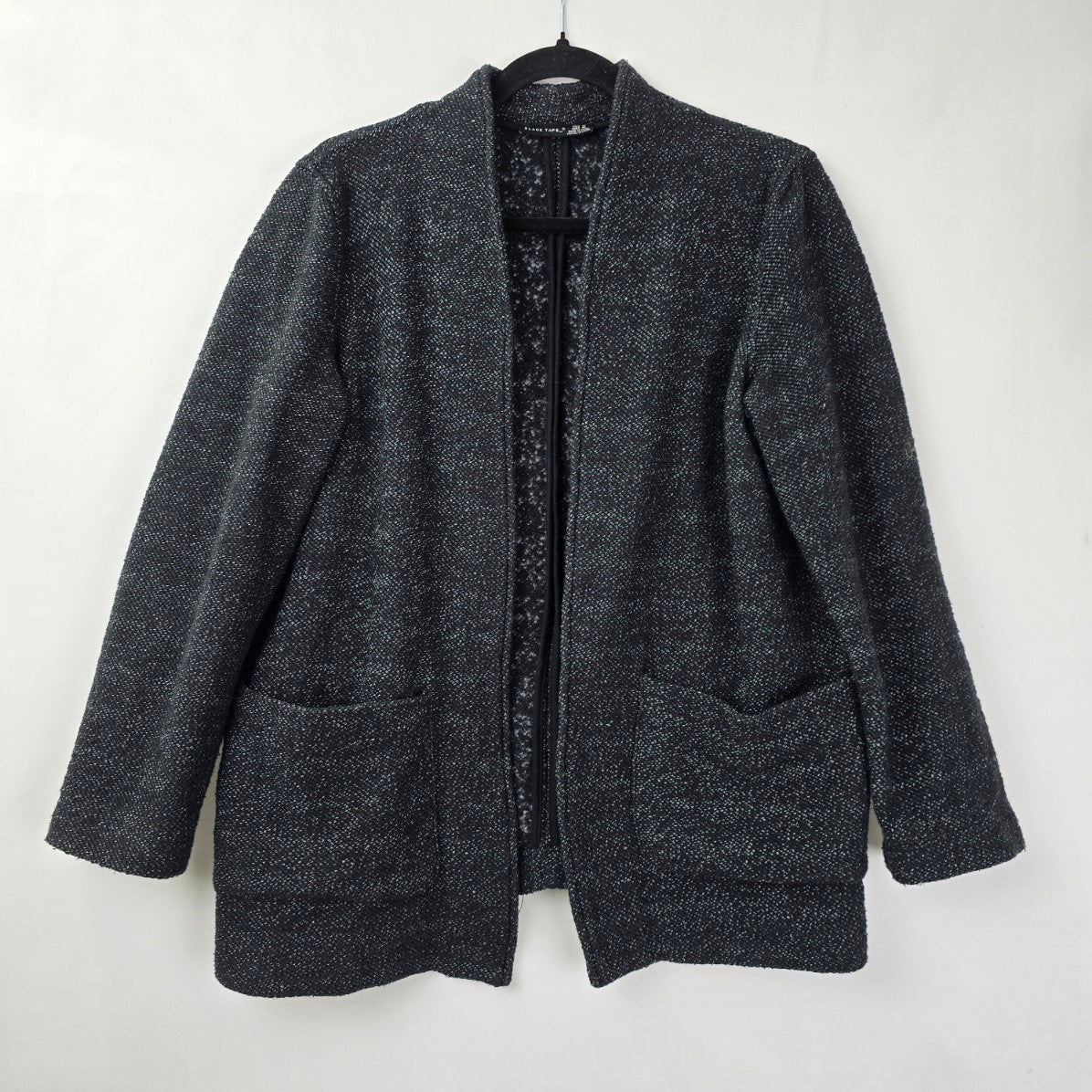 Black Tape Black Knit Cotton Cardigan Size M
