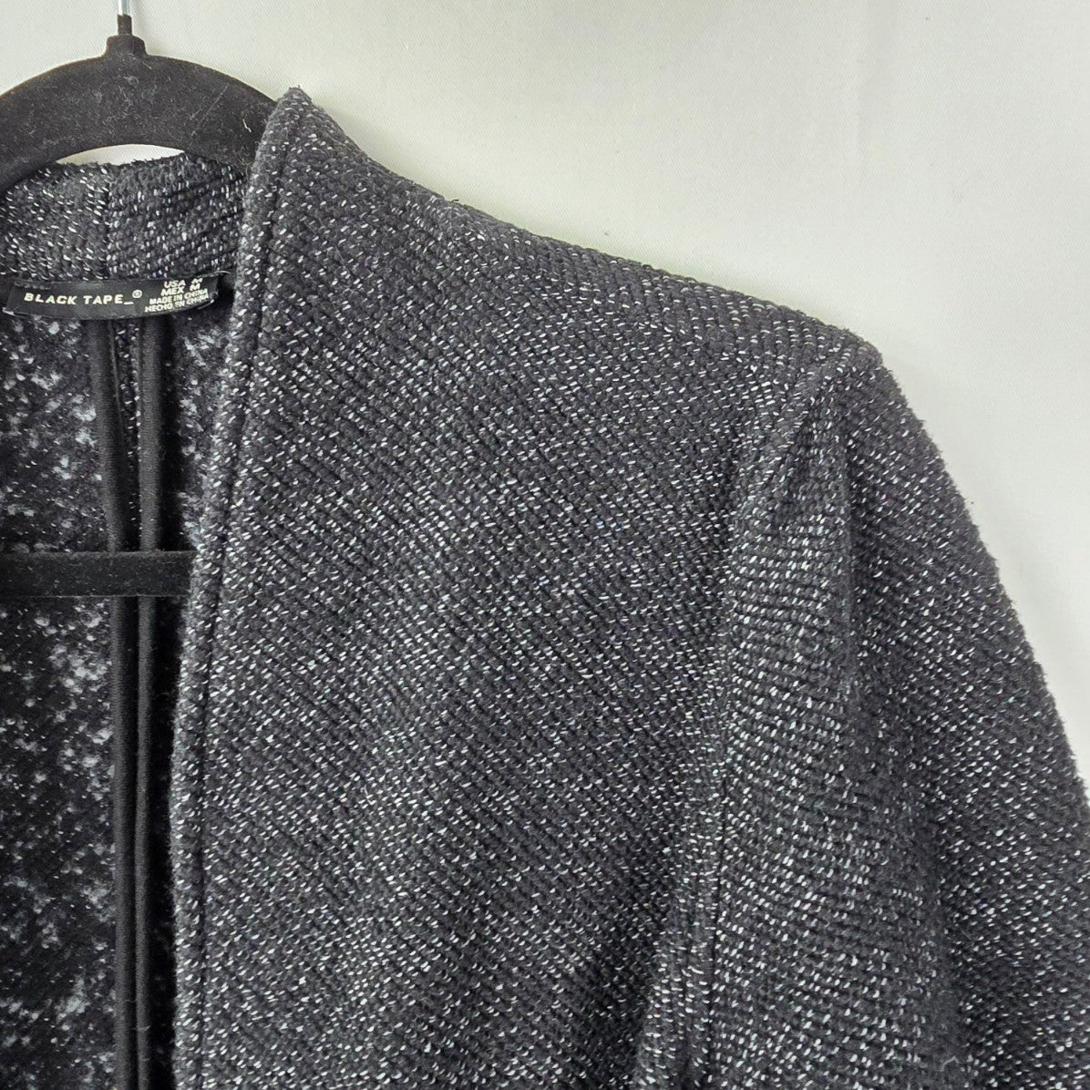 Black Tape Black Knit Cotton Cardigan Size M