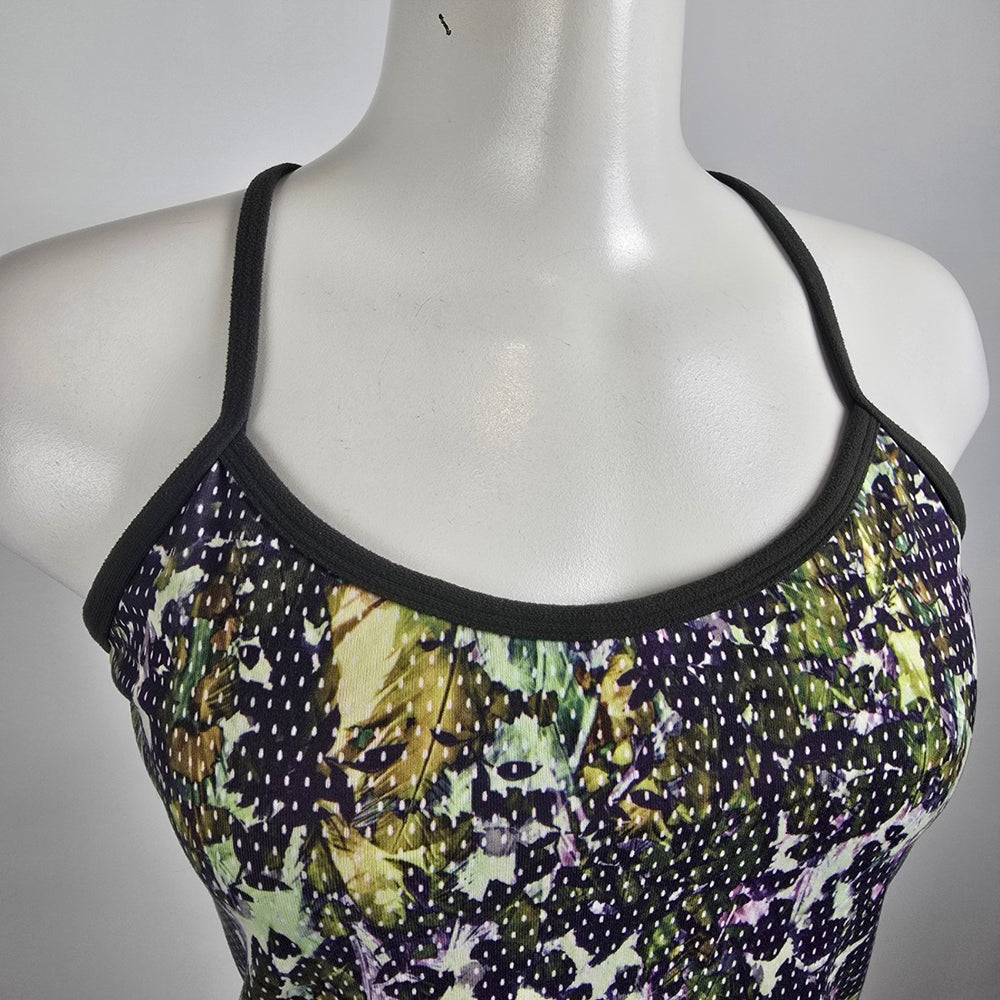 Lululemon Power Y Floral Print Athletic Tank Top Size 8