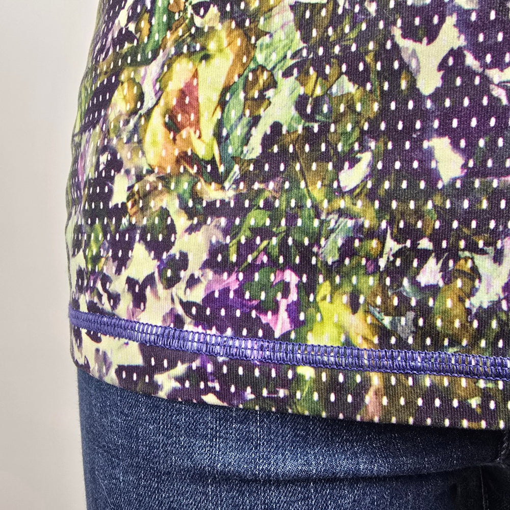 Lululemon Power Y Floral Print Athletic Tank Top Size 8