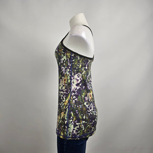 Lululemon Power Y Floral Print Athletic Tank Top Size 8