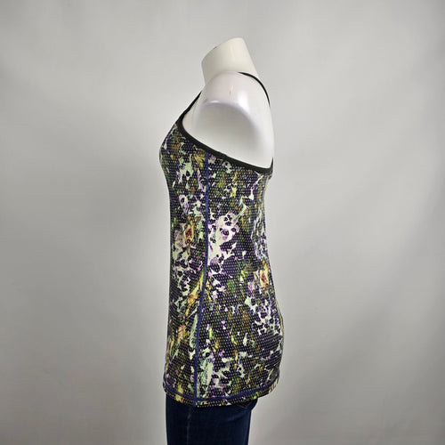 Lululemon Power Y Floral Print Athletic Tank Top Size 8