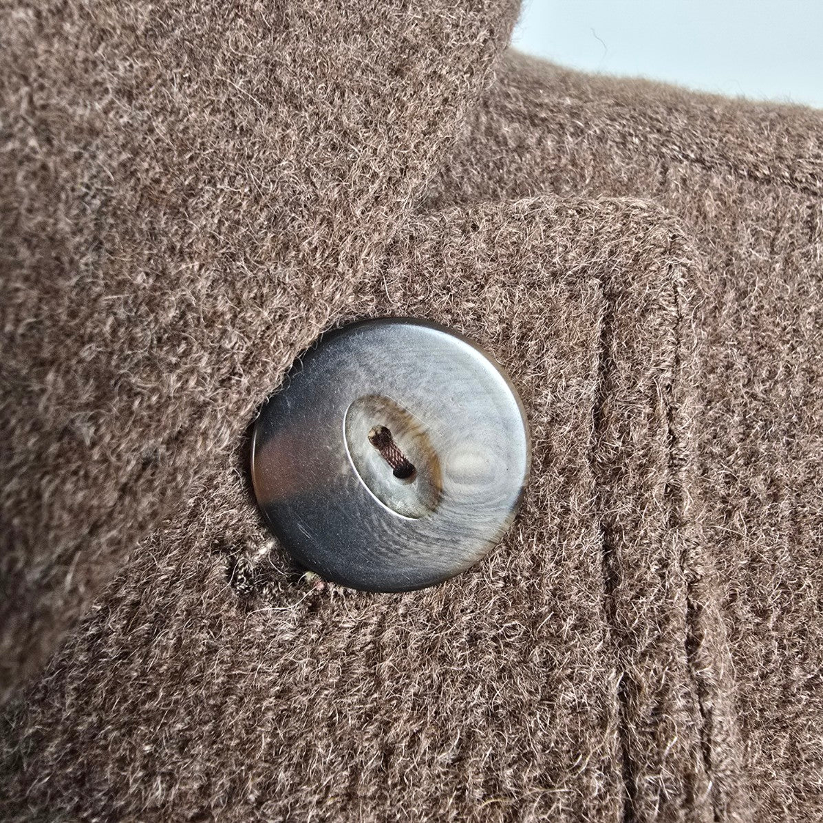 Vintage Harve Benard Brown Wool Maxi Outerwear Coat Size 14