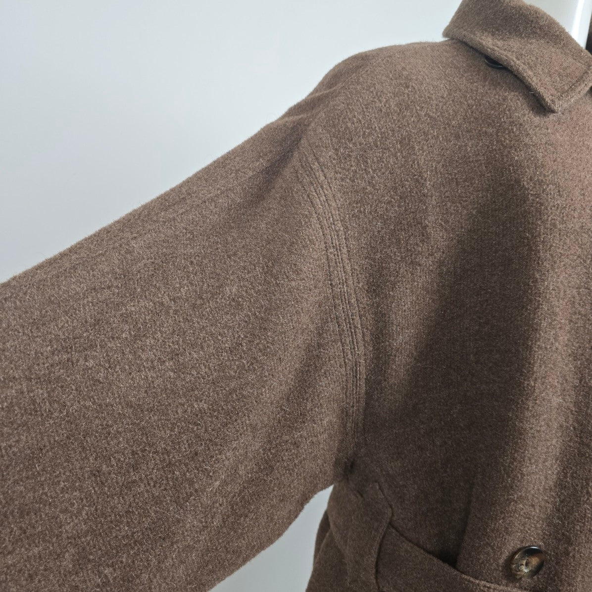 Vintage Harve Benard Brown Wool Maxi Outerwear Coat Size 14
