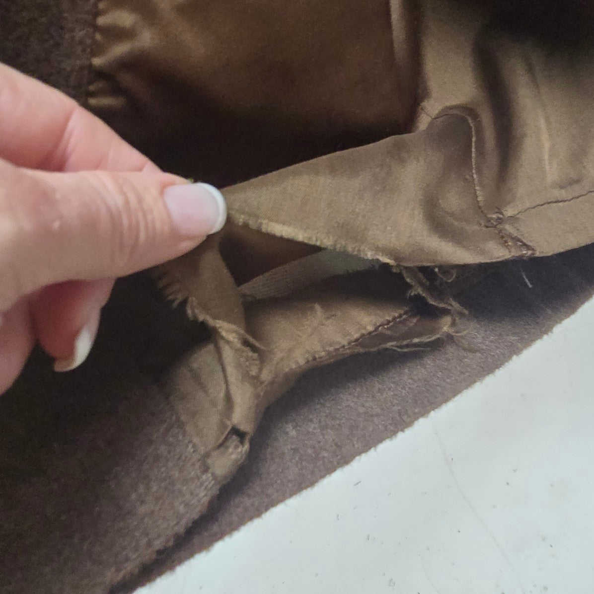 Vintage Harve Benard Brown Wool Maxi Outerwear Coat Size 14