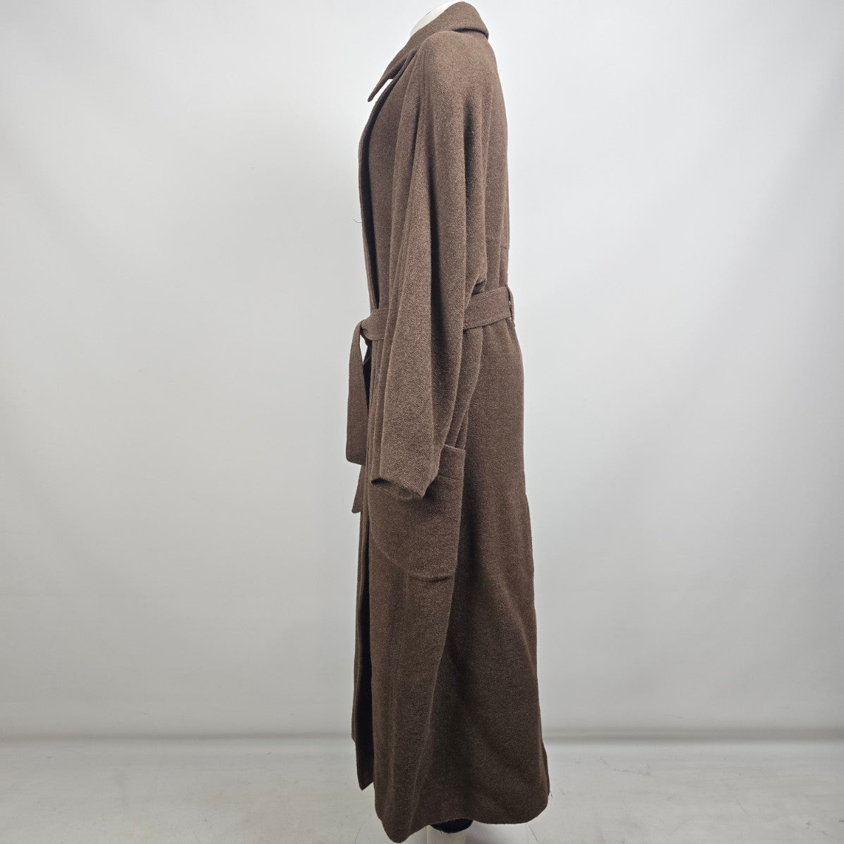 Vintage Harve Benard Brown Wool Maxi Outerwear Coat Size 14