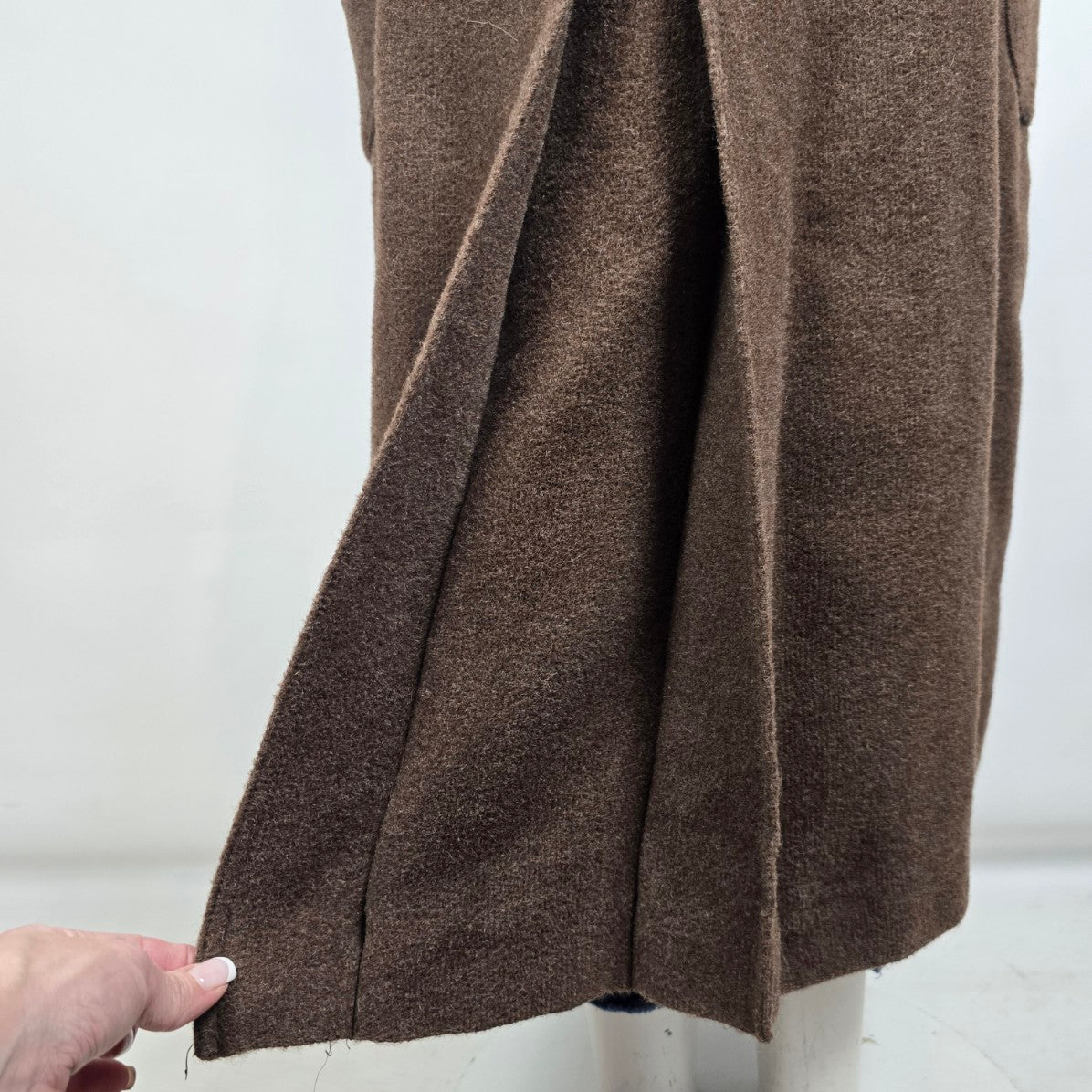 Vintage Harve Benard Brown Wool Maxi Outerwear Coat Size 14