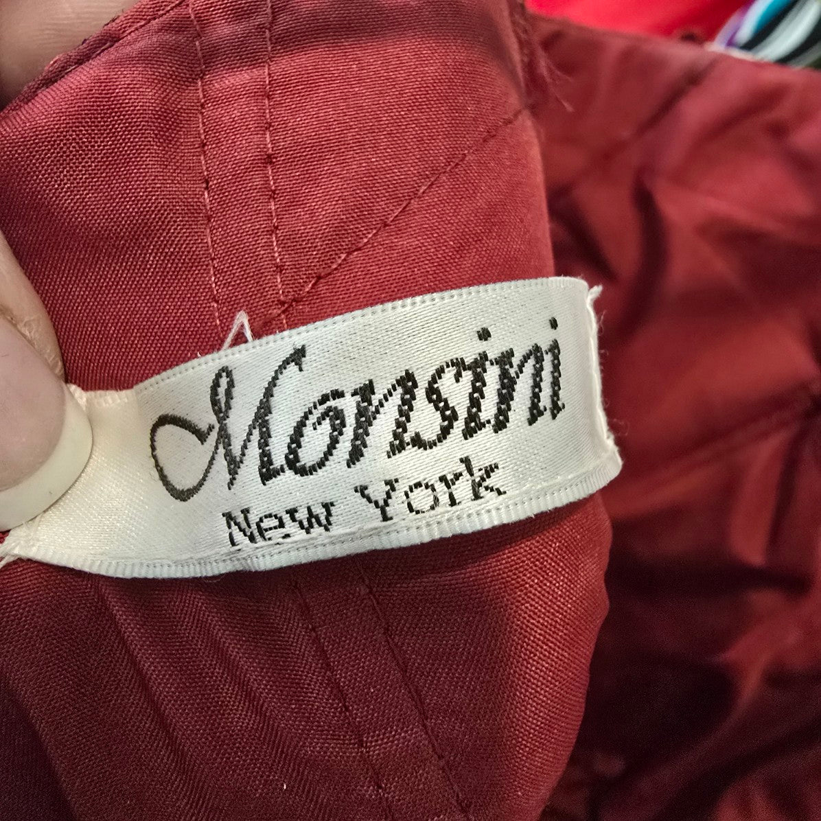 Monsini Burgundy Floral Horse Hair Hem Tulle Skirt Grad Dress Size 20