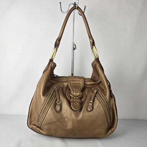 Maximum Bronze Leather Hobo Shoulder Purse
