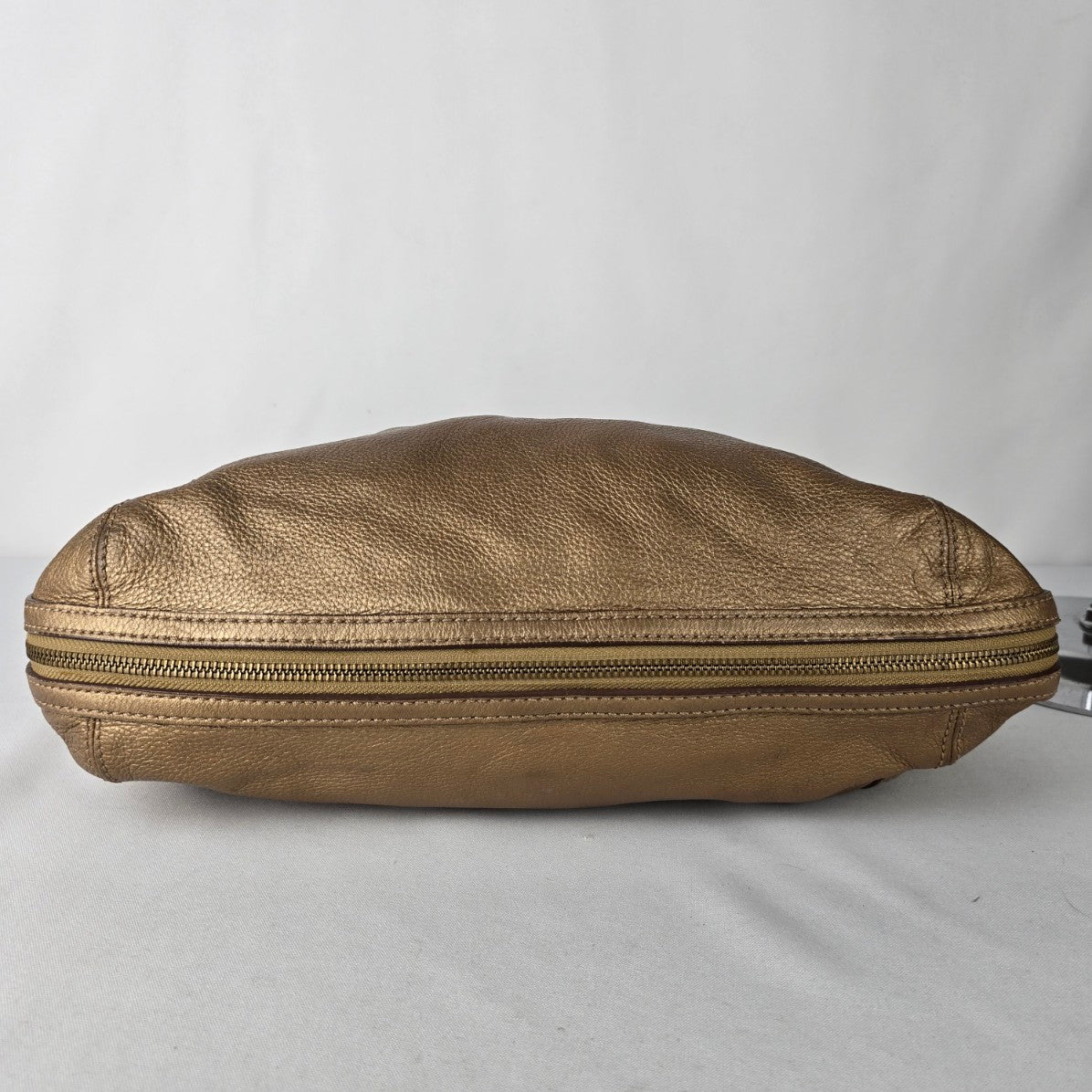 Maximum Bronze Leather Hobo Shoulder Purse